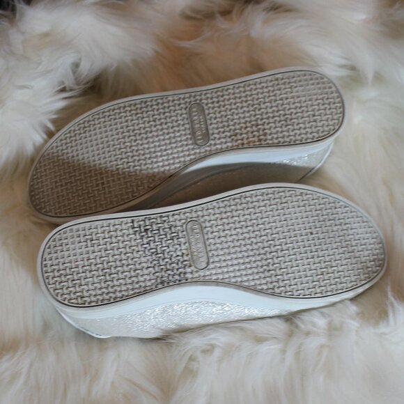 Ted Baker Feeko Silver Sneaker shoes size 7.5 - Picture 3 of 9